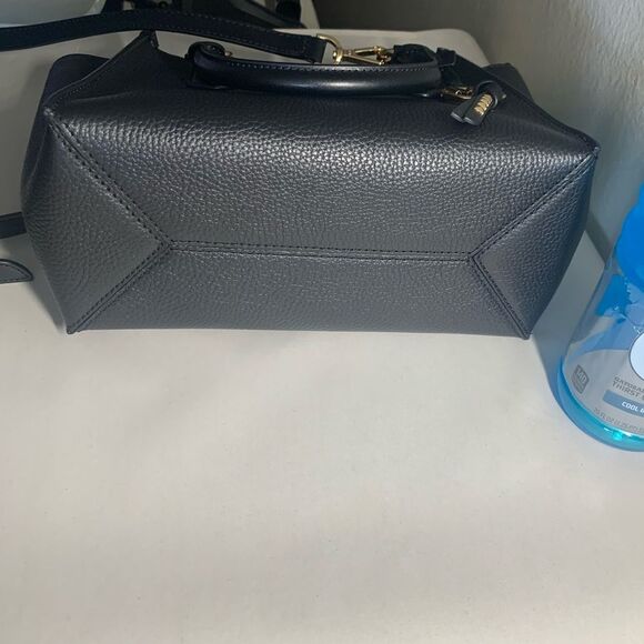 Michael Michael Kors Kris Small Pebbled Leather Satchel Black - Picture 4 of 11